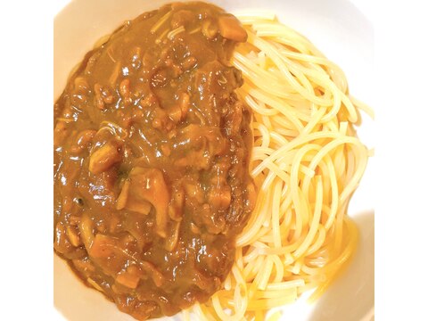 キノコカレースパゲティ★